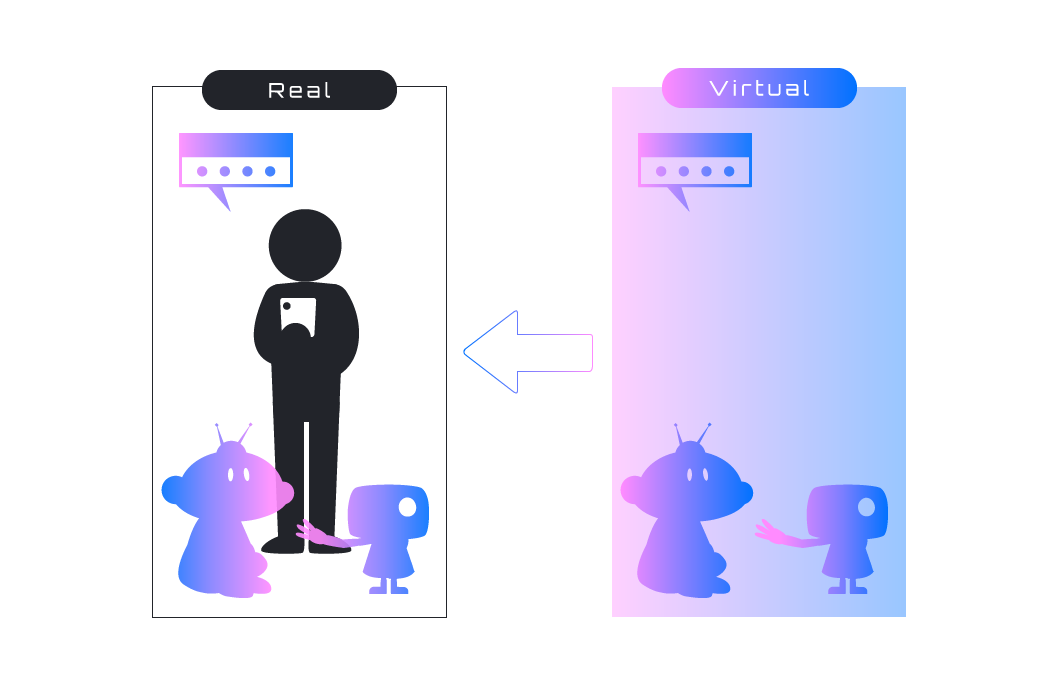 バーチャルからリアル世界へ